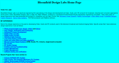Desktop Screenshot of bloomfieldlabs.com