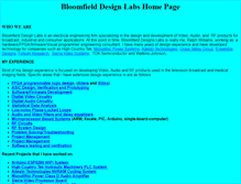 Tablet Screenshot of bloomfieldlabs.com